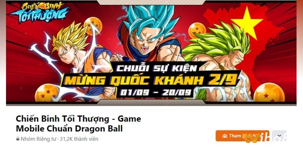 Nhận code từ fanpage facebook