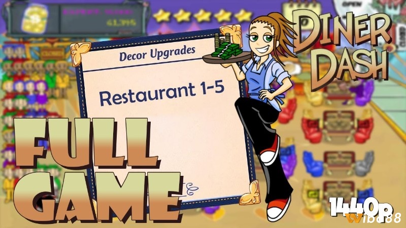 Phục vụ khách hàng nhanh chóng trong Diner Dash